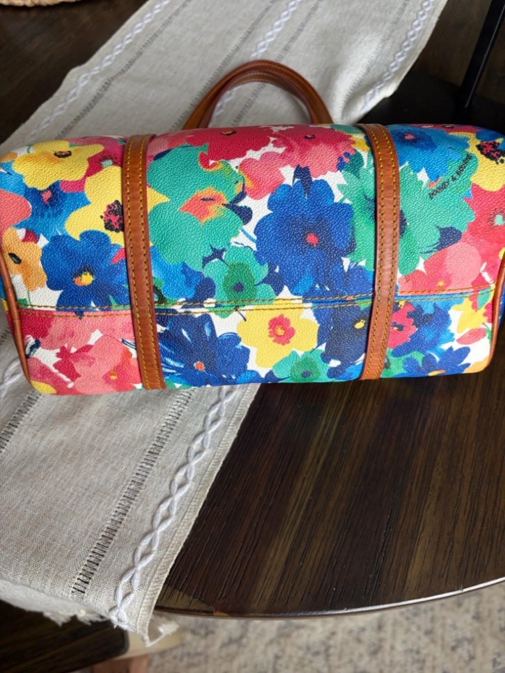 Dooney & Bourke Watercolor floral Barrel Bag๐๐โค๏ธ - Picture 3 of 16